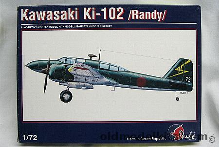 Pavla 1/72 Kawasaki Ki-102 Randy High Altitude Interceptor, 72008 plastic model kit